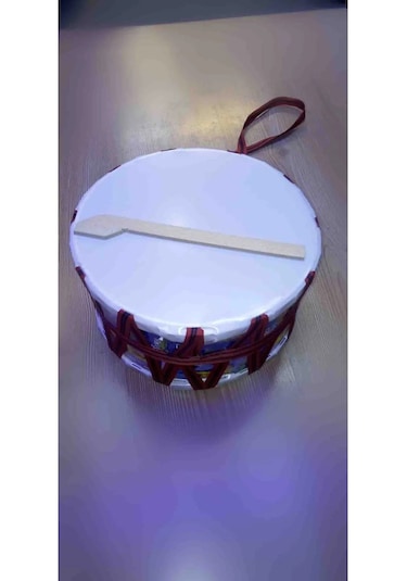 Oyuncak Davul Ve Tokmağı 25 Cm Ahşap