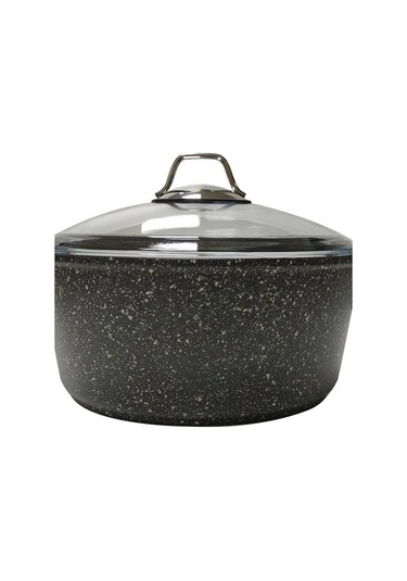Black Line Derin Tencere - 24 Cm Siyah