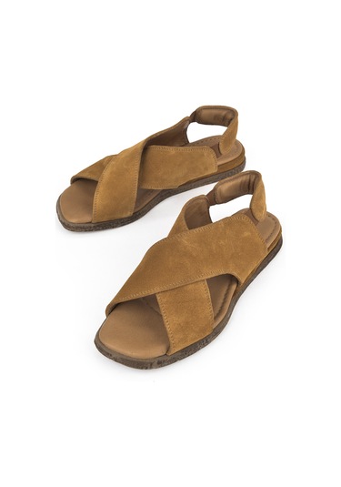 Ziya, Kadın Hakiki Deri Sandalet 1511047z706 Taba 1511047z706 320 Taba