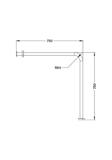 Boheme Engelli Tutunma Barı Tutamağı L Tutamak Paslanmaz Çelik 304 Krom Diğer