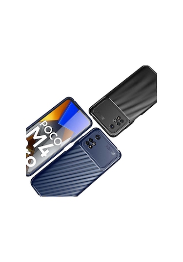 Xiaomi Poco M4 Pro 4G Kılıf Karbon Silikon Case Kapak