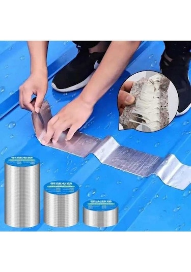 Novahub Alüminyum Folyo Su Geçirmez Bant, Çatı & Duvar Sızdırmazlık Çıkartma, Yüksek S Dayanıklı Boru Hattı Onarım Bandı 56908059