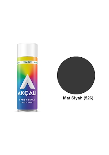 Akçalı Sprey Boya Mat Siyah