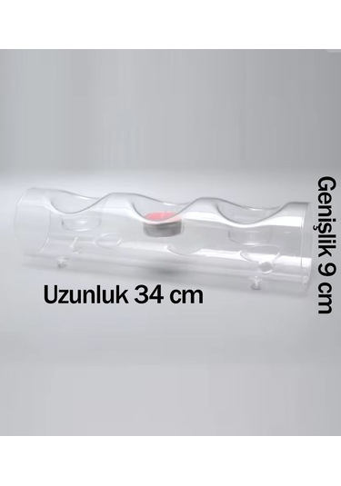 Mumluk Yatay 3 Bölmeli Borosilikat Genişlik 9 Cm Uzunluk 34 Cm Beyaz
