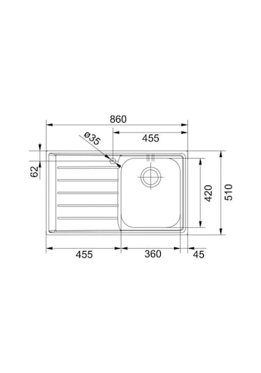 Franke Neptün Net 611 Tek Gözlü Sağ Damlalıklı Mikrodekorlu Çelik Eviye Ve Active Plus Armatür Kampanya