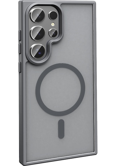 Toyigoo Galaxy Uyumlu S25 Ultra Kılıf M-safe Şarj Özellikli Mat Arka Yüzey Tygo Sio Kapak - Lila Lila