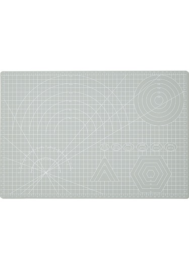 Aubyhe 2101 A3 Boyutlu Pvc Kesim Matı - Çift Taraflı, Dayanıklı, Temizlenebilir - Gri Yeşil Seçeneği Var
