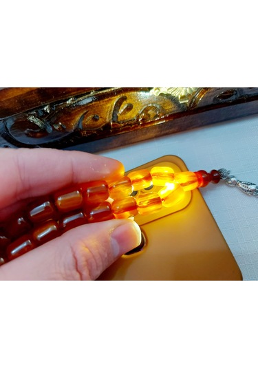 Omari Usta Oturtma İmame Harelı Alman Sıkma Kehribr Tsbh 9.5x11.5