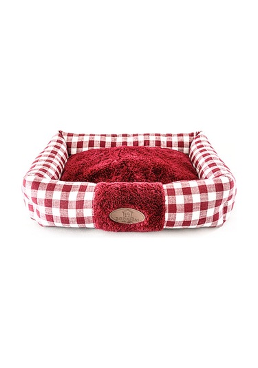 Geeroyoo Yumuşak Sıcak Evcil Hayvan Yatağı Bordo S