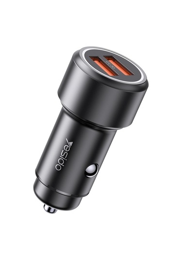 Sones Yesido Y43 Çift Usb Bağlantı Noktalı Araç Hızlı Şarj Cihazı Çakmak 36w Araç Şarj Cihazı