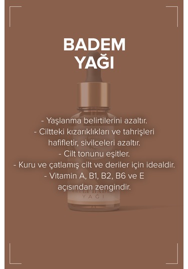 Tatlı Badem Yağı %100 Saf Ve Soğuk Sıkım