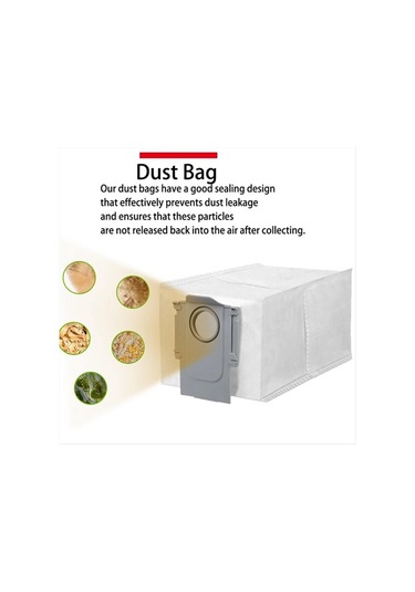 Junzhuodianpu Roborock G30 Space/saros Z70 Elektrikli Süpürge Aksesuarları: Üçlü Kesme Fırçası, Yan Fırça, Toz Torbası, Filtre, Paspas Matı