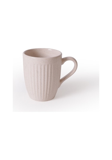 Keramika Reaktif Krem Bulut Line Kupa 9 Cm 6 Adet Q59