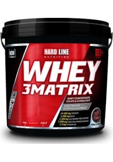 Hardline Protein Whey 3 Matrix 4000 Gr Whey Protein Tozu