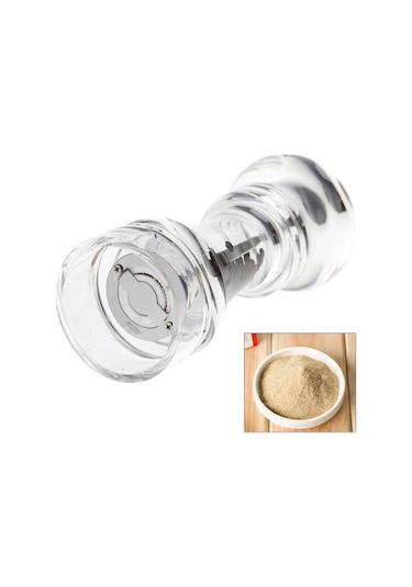 Kaya Tuzu Karabiber Baharat Öğütücü Baharat Değirmeni Tuzluk Şeffaf