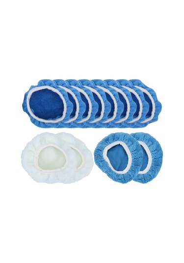 Moveevo 5-6 İnç Araç Polisaj Makinesi İçin Fiber Tampon Pad Seti - 8 Adet Polisaj, 2 Adet Cila Ve 2 Adet Mercan Kumaş Pad İle Tekrarlı Kullanım