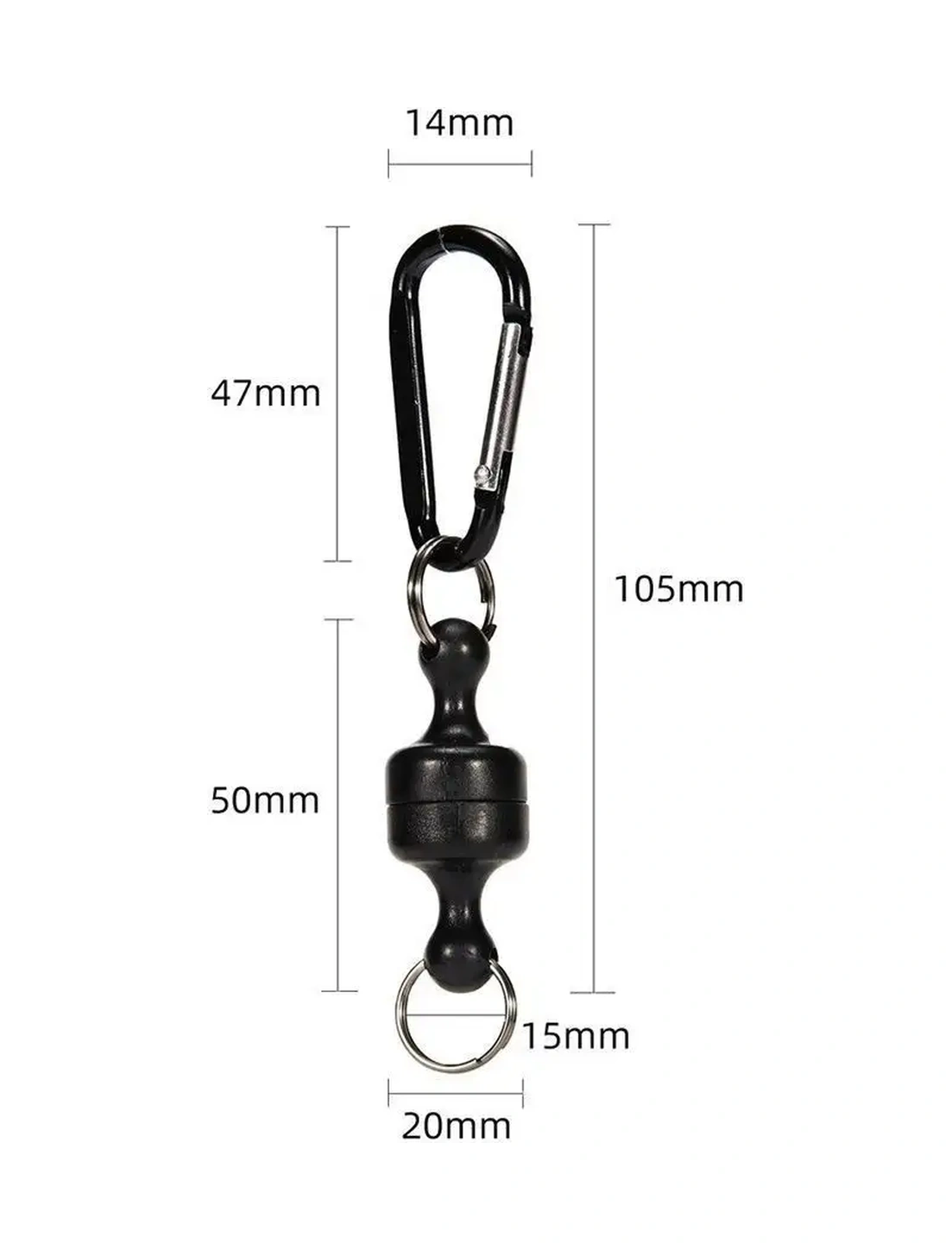 Fıshroom Balıkçılık İçin Manyetik Kilitli Anahtarlar İçin Taktik Karabina 18542208