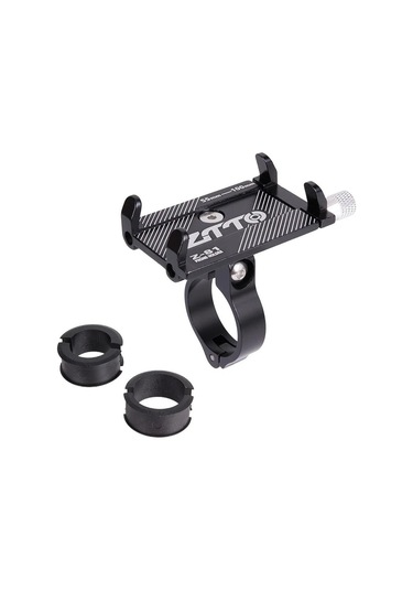 Valkyrie X-81s Metal Motorsiklet Bisiklet Cep Telefonu Tutucu - Alüminyum Alaşım Darbeye Dayanıklı Paslanmaz - 360 Derece Evrensel Siyah