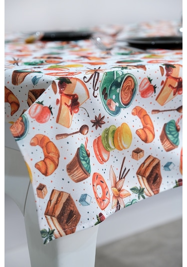 Sufre Sıvı Geçirmez Masa Örtüsü Sofra Bezi Sofra Örtüsü Piknik Örtüsü Cakes