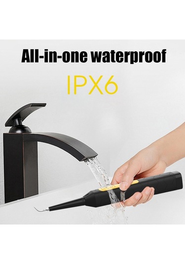 Jyq-023 Ağız Diş Temizleme Ve Bakım Aracı Ev Elektrikli Diş Aleti, Sarı Diş Ve Tütün Lekelerini Çıkarmak İçin Siyah + Diş Yüzeyi Temizleme Kafası