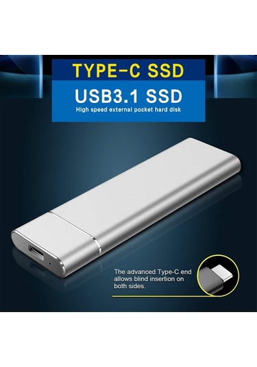 Mufunye 6tb Usb 3.0 Type-c Dış Hard Disk, Abs Malzeme, Ps4/xbox Uyumlu, Exfat Format, 64gb Genişletilebilir Siyah Taşınabilir Depolama