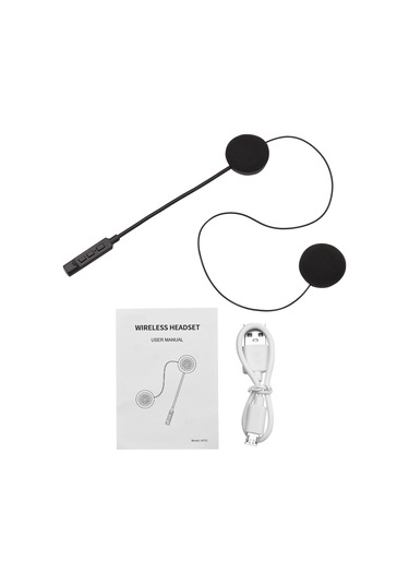 Ranyeek Motosiklet Kask Bluetooth Kulaklığı - Bt 4.0+edr, Mikrofonlu Hat Kontrolü, El İsteksiz Konuşma, Siyah Renk