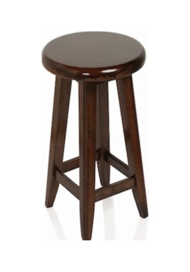 Ceviz Ahşap Bar Taburesi (70 cm)