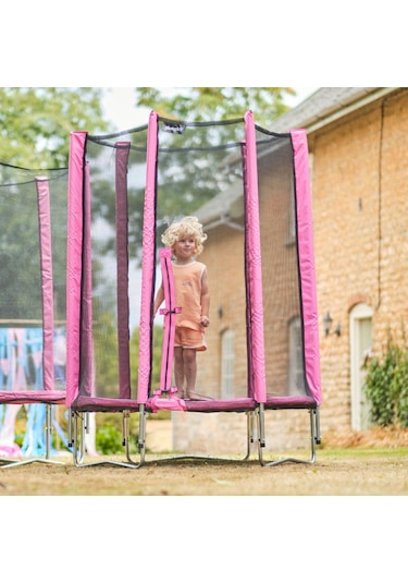 Plum File Korumalı Trambolin - 4 Ft - Pembe Çok Renkli