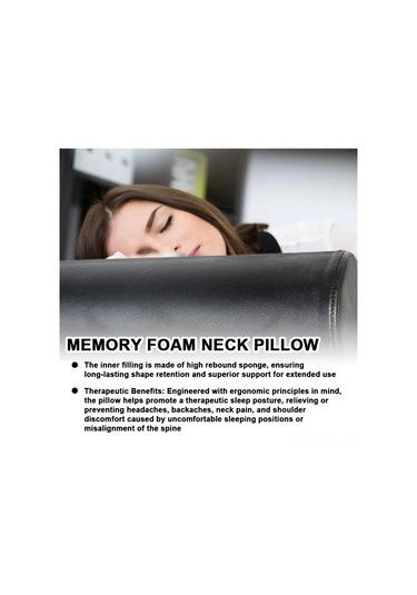 Geeksen Yastık Boyun Ve Bel Ağrısı İçin Hafıza Köpüğü Silindir Yastık - Yıkanabilir Kılıflı Koyu Gri