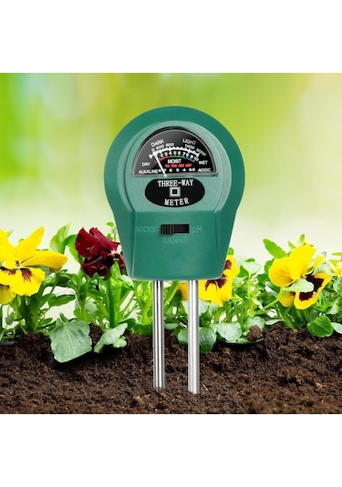 Wellhise 3'ü 1 Arada Nem Işık Toprak Ph Test Cihazı