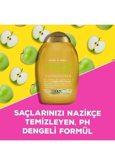 OGX Işıltı Veren Elma Sirkesi Sülfatsız Saç Kremi 385 ML