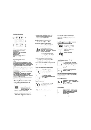 Wezone Beyaz Dijital Enstrüman: Vücut, Gıda Ve Odalar İçin Dokunsuz Kızılötesi Sıcaklık Ölçer - 1 Saniye Ölçüm, Çift Birim, 32 Hafıza, Pil Yok