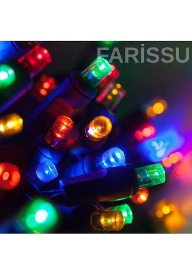 100 Led'li Renkli Dekoratif Işık Kırmızı, Yeşil, Sarı, Mavi 8 Modlu Yılbaşı Ve Süsleme Işığı 5 Metre Renkli