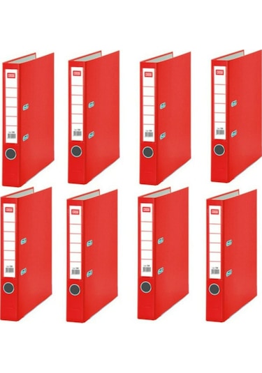 Cassa Plastik Dar Klasör Kırmızı Renk 7290