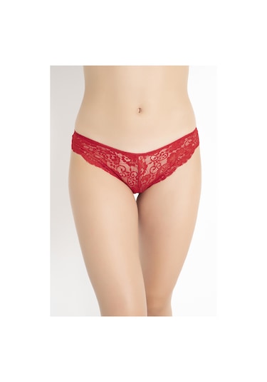 G-box 927 Kadın Dantel Brazılıan Slip Kuş Detay 001