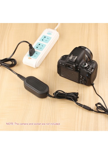 Samdoo Andoer Lp-e17 Yerine Geçici Ac Adaptörü - Canon Eos 200d/750d/800d/t6i/t7i İçin Sürekli Güç - 100-240v Avrupa Standartı