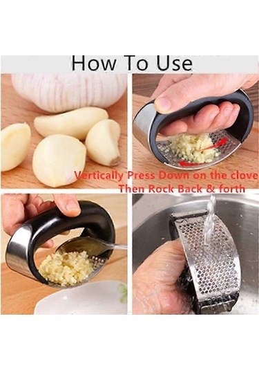 Sarımsak Presi Salıncak Paslanmaz Çelik, Sarımsak Kıyma Makinesi Çok Renkli