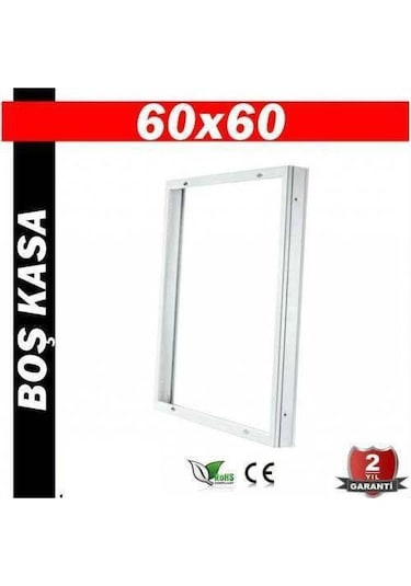 60X60 Led Panel Sıva Üstü Armatür İçin Boş Kasa Beyaz