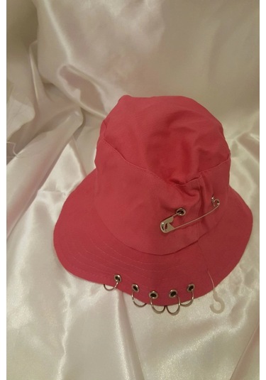 Şapka Bucket Şapka Balıkçı Kova Şapka Unisex Yuvarlak Şapka Şeker Pembe Zincir Piercing Li ÇoK Renkli Çok Renkli