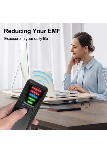 Fosenze El Tipi Elektromanyetik Radyasyon Testeri 5 Led İle Ev Aletleri Manyetik Alan Dedektörü Pil Dahil Değil
