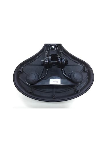 Bisiklet Sele Ultra Geniş E-Bıke&Bisiklet Uyumlu Elastomer Yaylı 27 x 24 CM Siyah