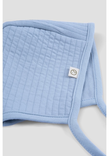 Kapitone Mavi İngiliz Bebek Şapka Mavi