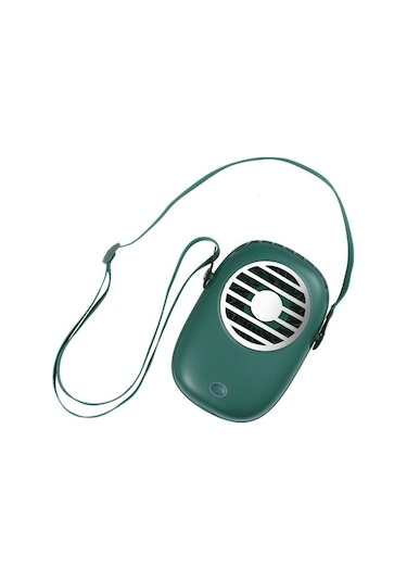 Ykd Store Wx616 Mini Asma Boyun Fan Usb Öğrenci Ofisi El Taşıyıcı Fan Kqm6ch Yeşil