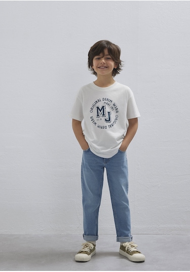 Mavi - Mj Logo Baskılı Ekru Tişört 6610395-70057 Ekru