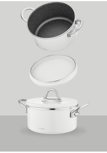 Neva N3078 Sweet Lilyum Graye Tencere Seti