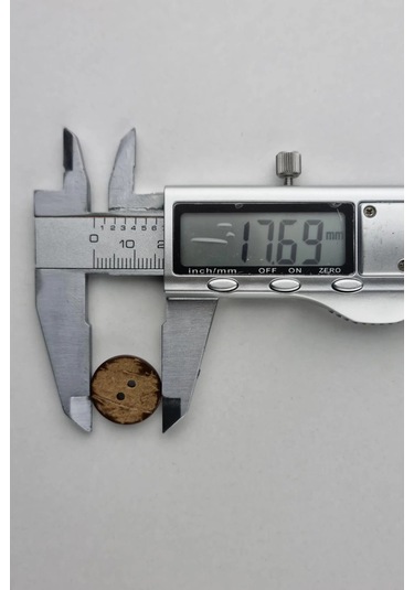 Orta Boy 18 Mm Doğal Desenli Kokonat Kaban Çeket Hırka Yelek Düğmesi 5 Adet