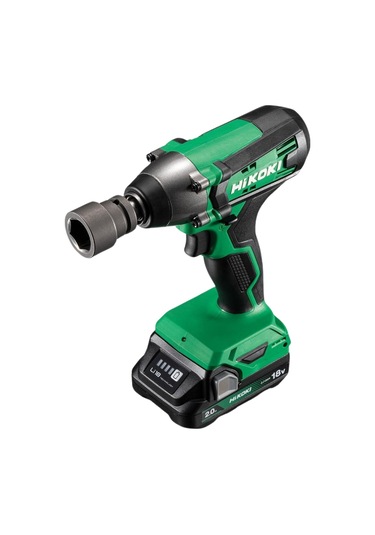 Hikoki WR18DF-2.0 18V/2.0AH 220NM 1/2" Çift Akülü Şarjlı Darbeli Somun Sıkma Makinesi