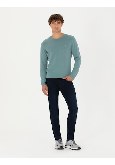 Pierre Cardin Erkek Koyu Mint Triko Kazak 50270179-vr152 Koyu Mint Yeşili