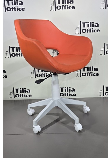 Monaco Çalışma Kesim Çocuk Koltuğu Beyaz Ayak Turuncu