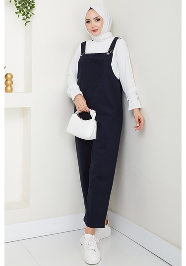 Tek Cepli Bahçıvan Tulum 1553 - Lacivert Lacivert